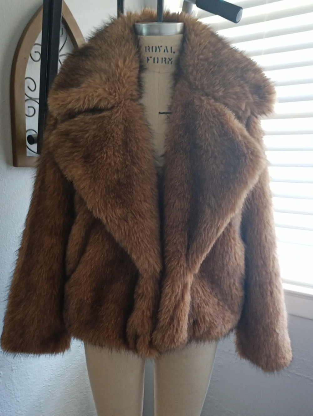 Worthington Plush Teddy Jacket in Rich Brown